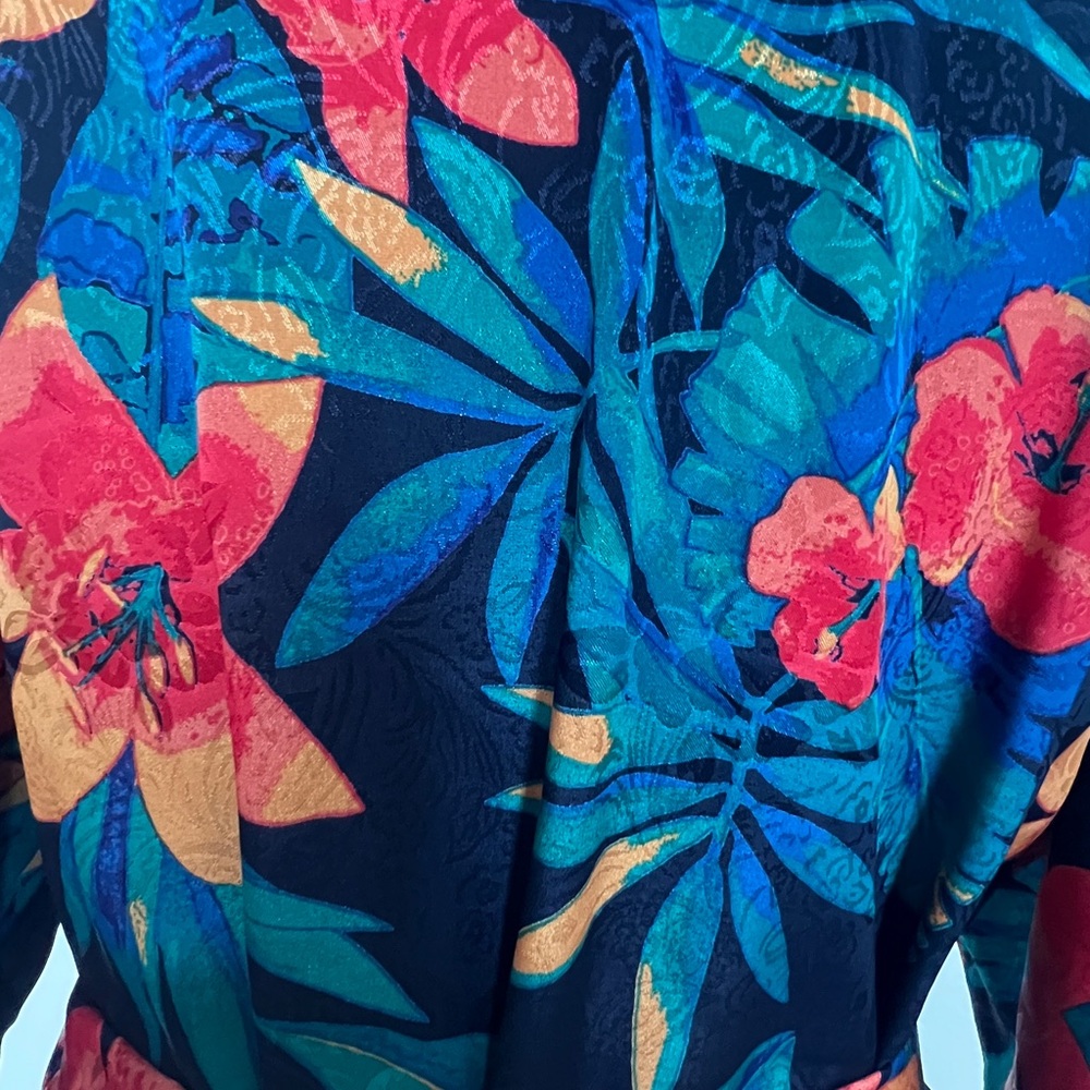Bright Floral Duster Robe - Picture 3 of 7